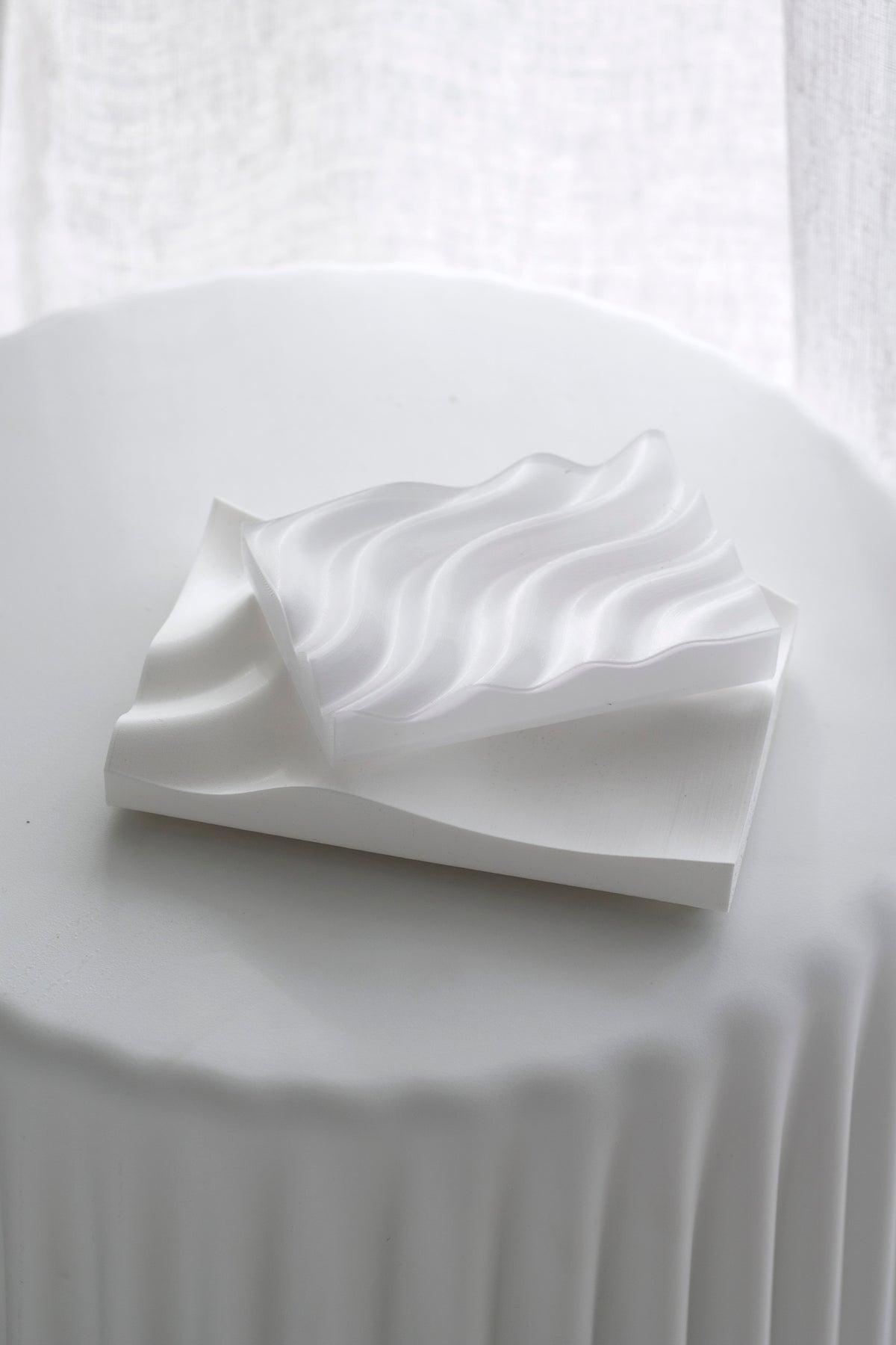 Tidal 3D Printed Jewellery Tray – Recycled Plastic | Matte Black or White