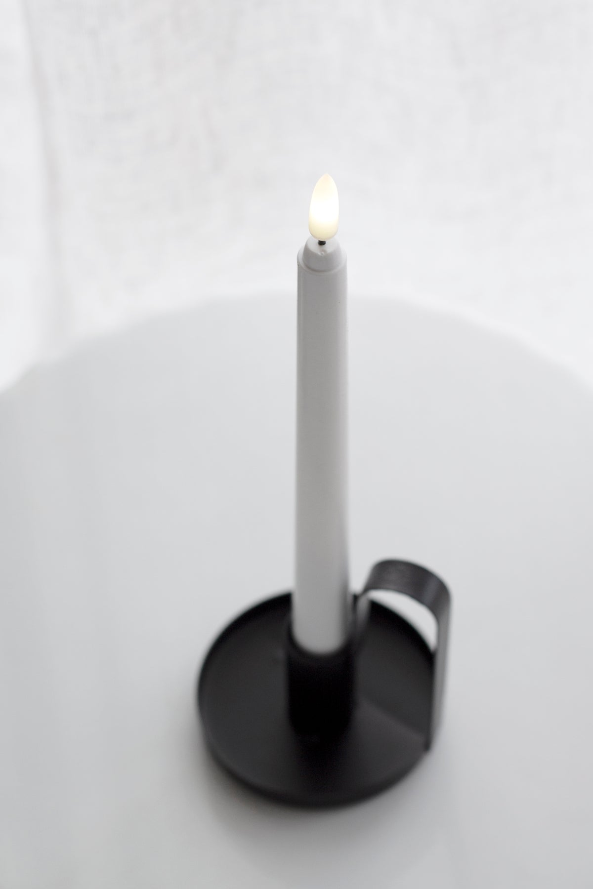 Elegant Taper LED Candles – Set of 2 Flameless White or Ivory
