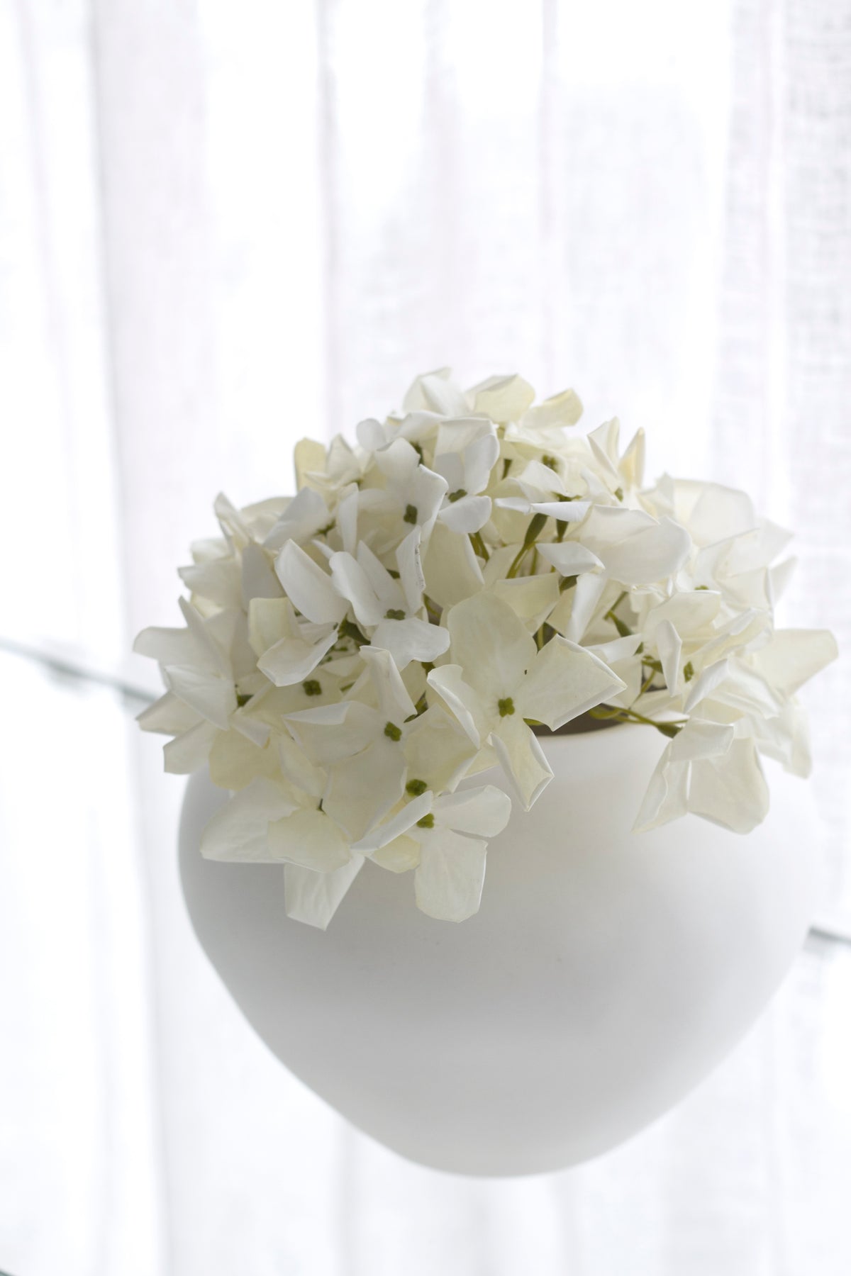 Grandiflora Hydrangea Stem, White or Pink 62cm Faux Flower