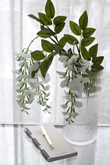 White Wisteria Spray