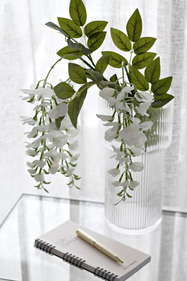 White Wisteria Spray