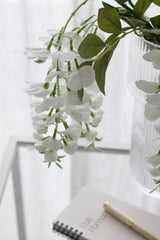 White Wisteria Spray