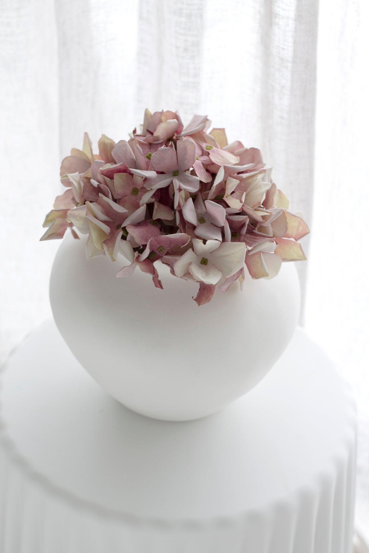 Grandiflora Hydrangea Stem, White or Pink 62cm Faux Flower