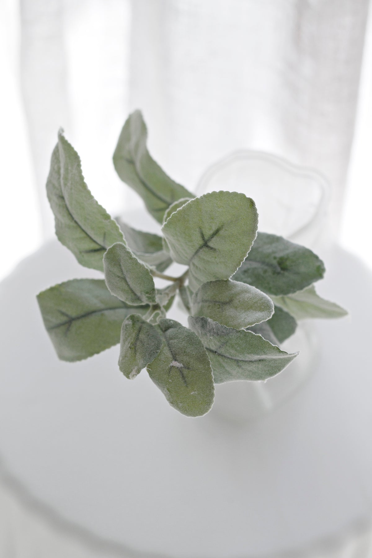 Lamb's Ear, 35cm Grey-Green Faux Foliage