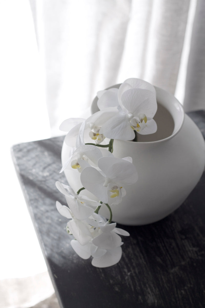 Real Touch Moth Orchid White