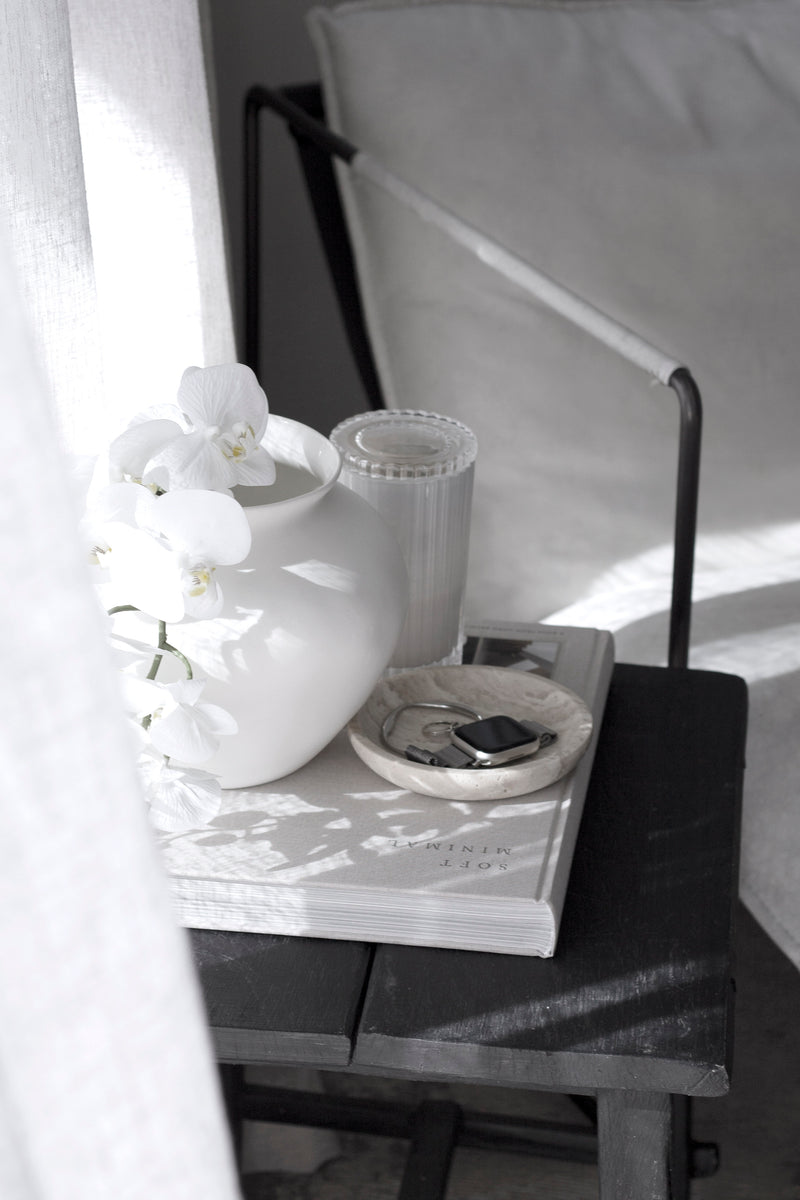 La Lune Travertine Round Tray