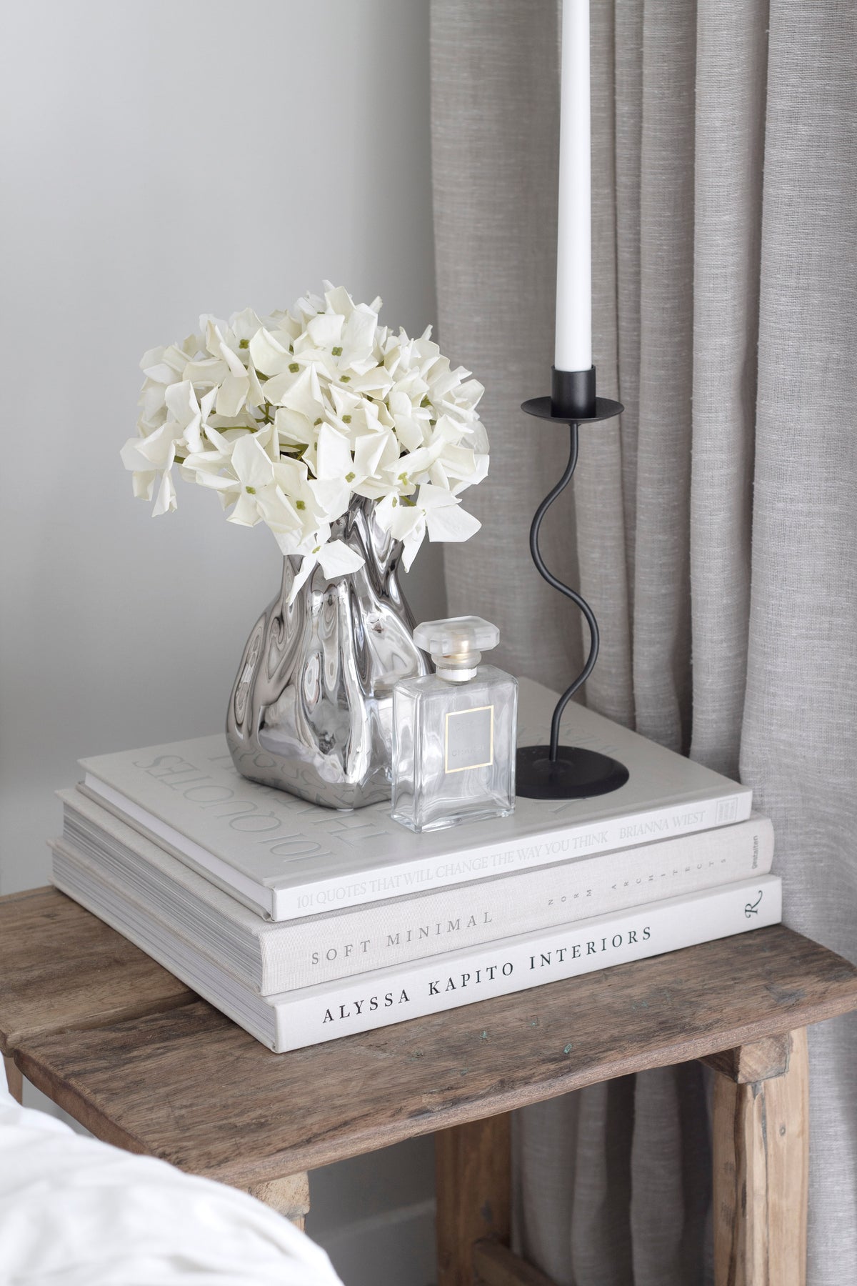 Grandiflora Hydrangea Stem, White or Pink 62cm Faux Flower