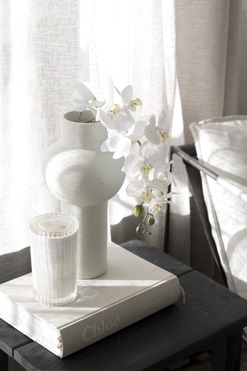 Real Touch Moth Orchid White