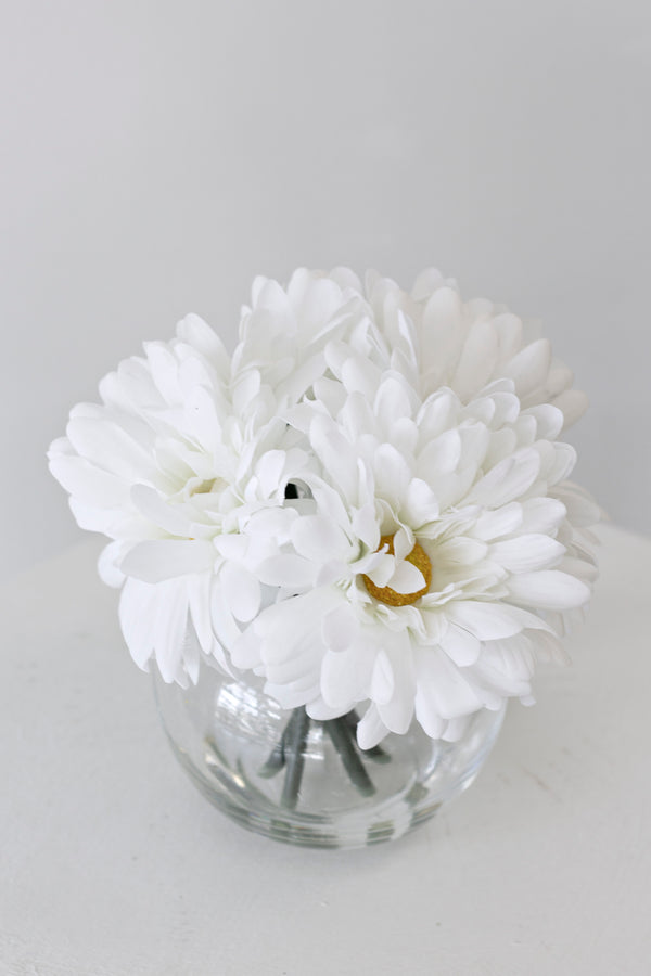 Gerbera Bundle in Fishbowl Vase