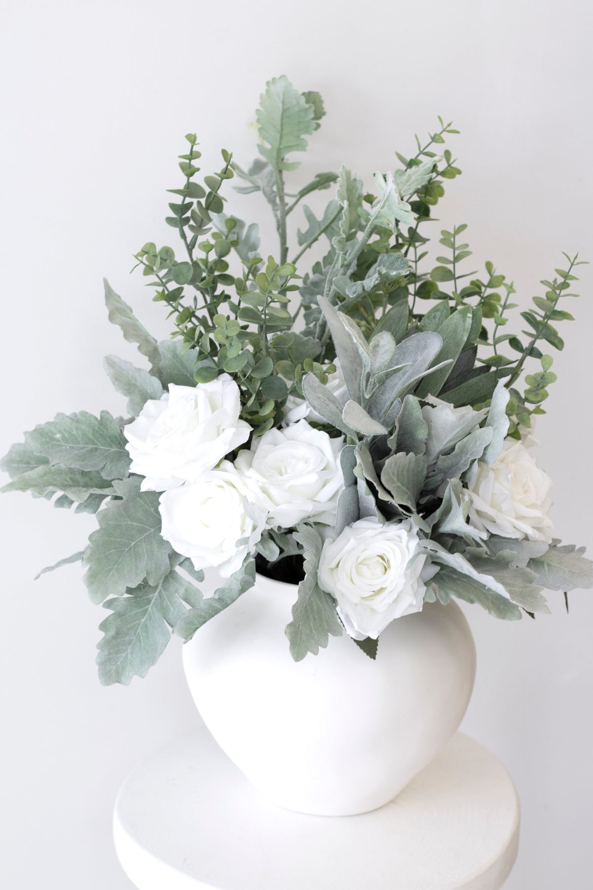 Silver Dollar Eucalyptus Spray, Green 65cm Faux Stem