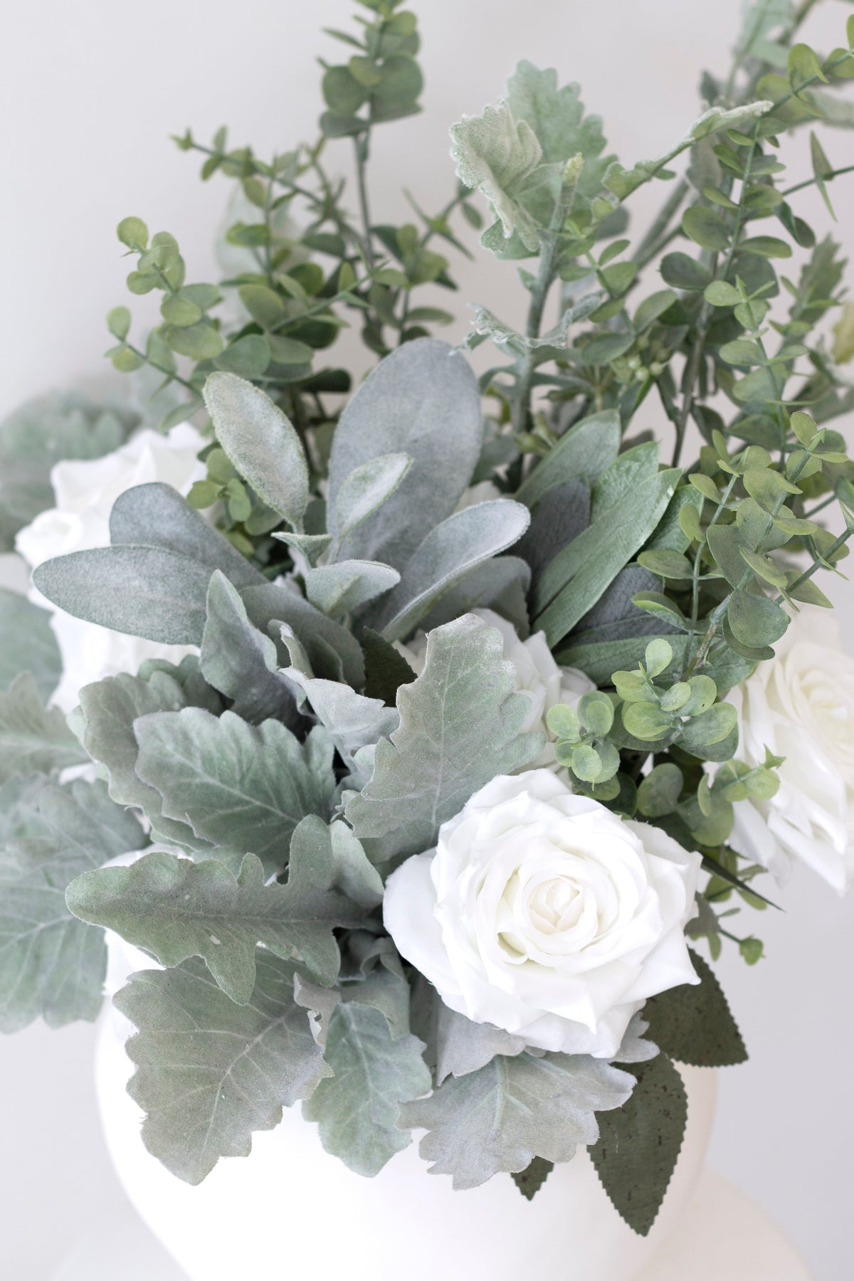 Silver Dollar Eucalyptus Spray, Green 65cm Faux Stem