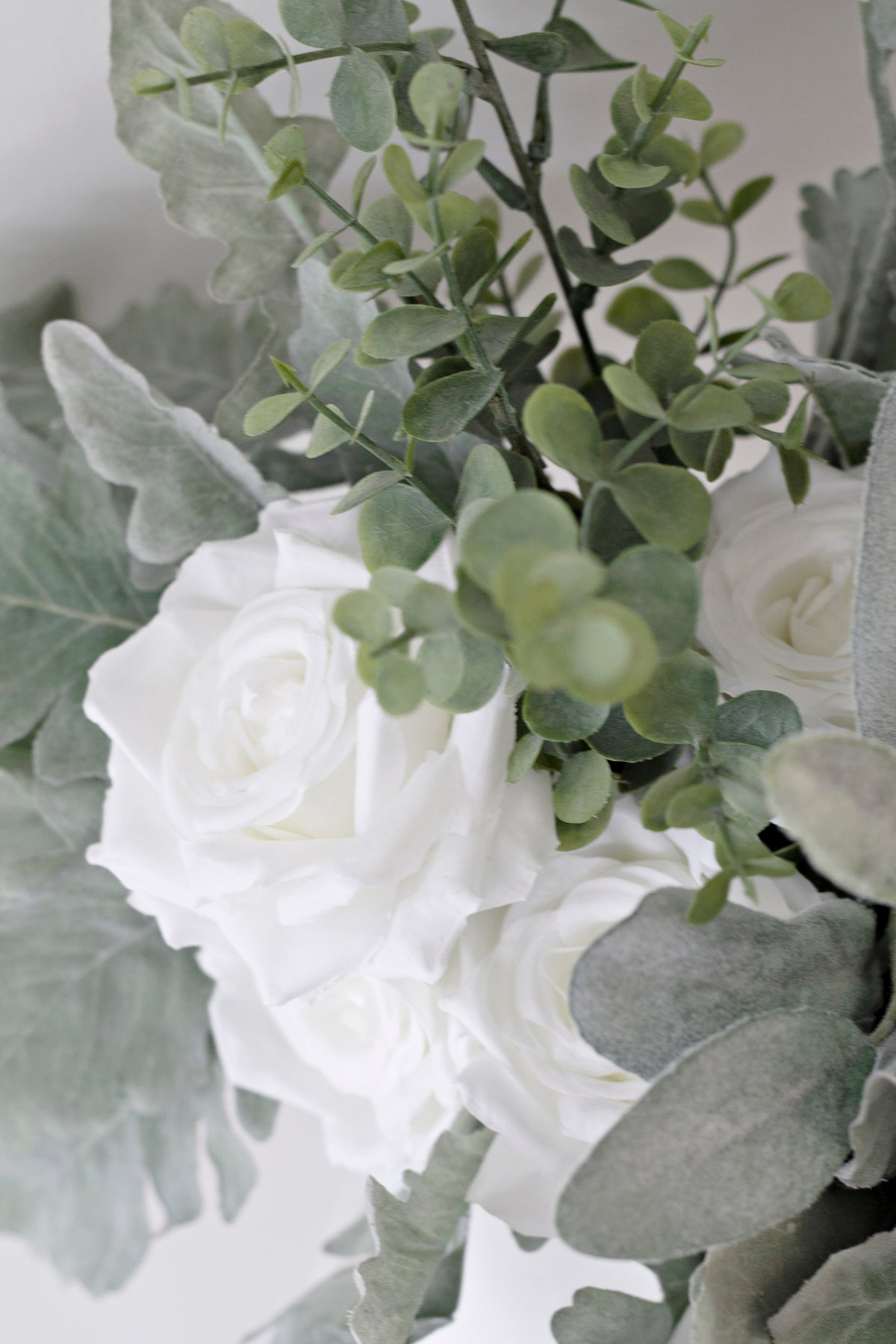 Silver Dollar Eucalyptus Spray, Green 65cm Faux Stem