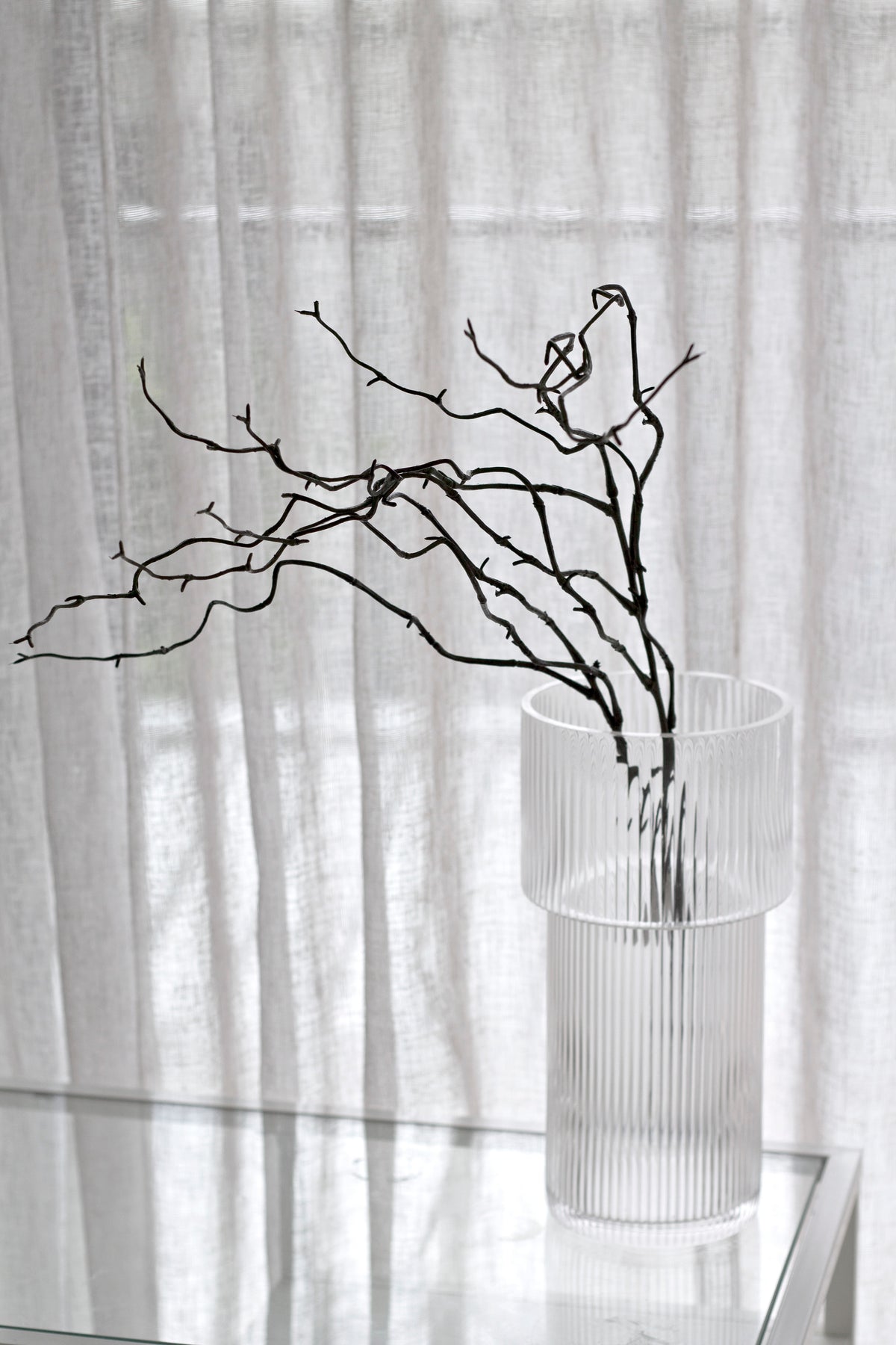 Willow Spray, Medium Green & Brown 74cm Faux Stem