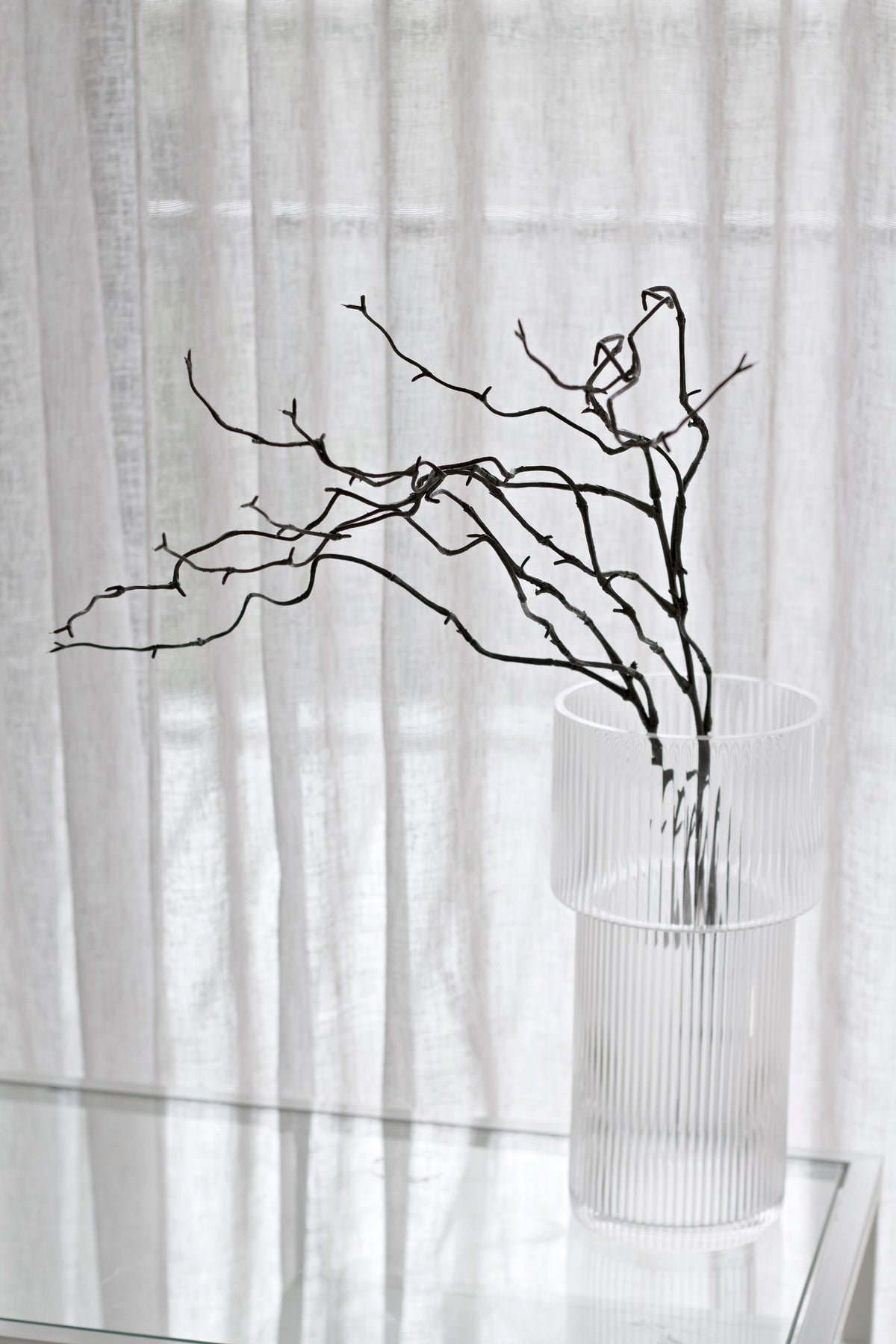 Willow Spray, Medium Green & Brown 74cm Faux Stem