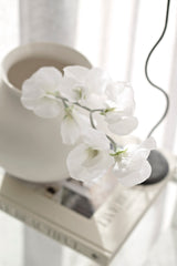 Sweet Pea Cream Faux Stem | 63cm