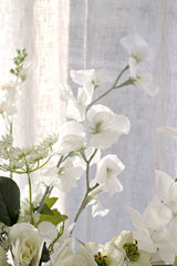 Sweet Pea Cream Faux Stem | 63cm