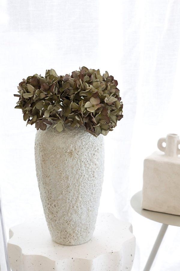 Seafoam Rustic Large Textured Vase