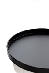 Bianca Metal Tray - Sand / Black