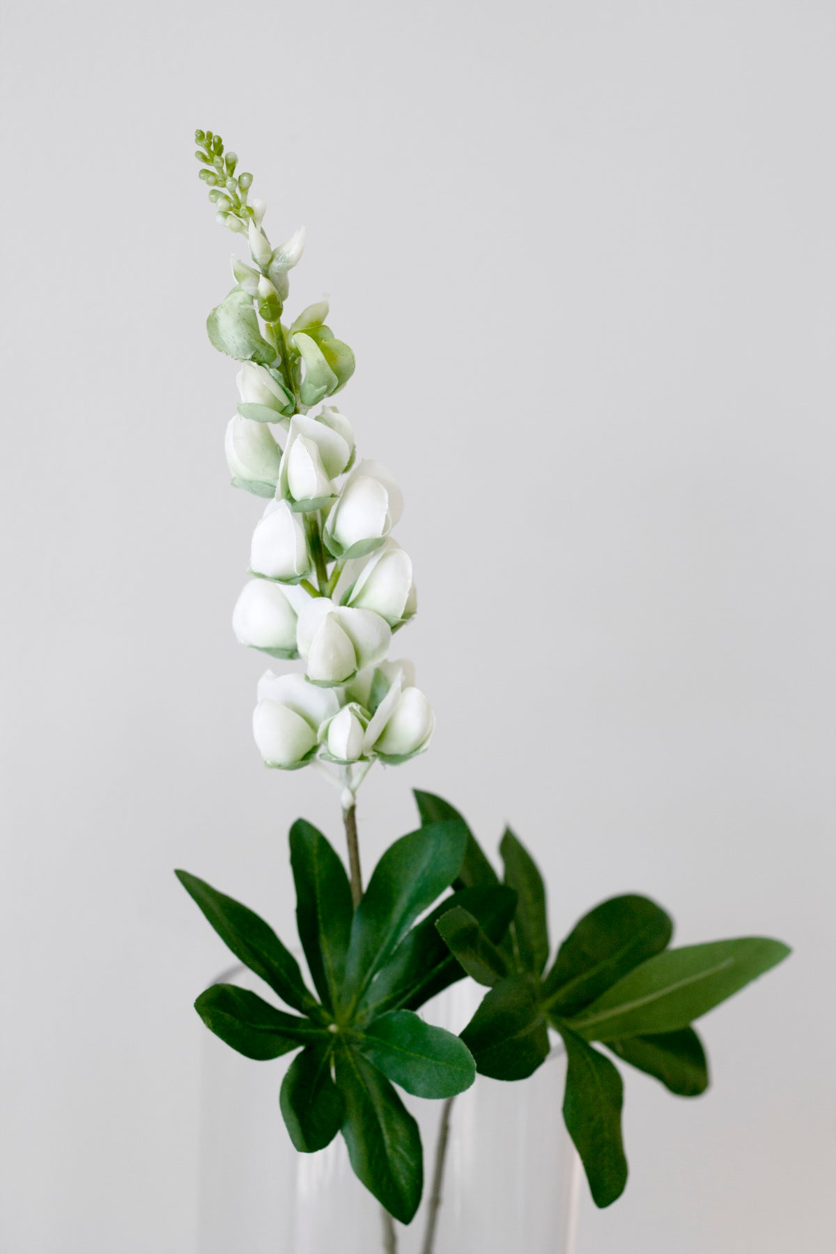 Lupin Spray, Cream 70cm Tall Faux Stem