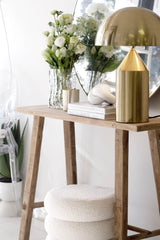 Luca Dome Table Lamp – Modern Sculptural Lighting in Brass, Black or White