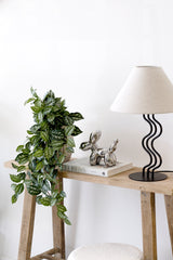 Surge Lamp – Sculptural Steel & Linen Table or Floor Lamp