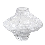 Rippled Crystal Glass Vase