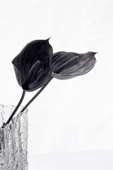 Black Anthurium Stem – Sculptural Faux Flower for Modern Styling