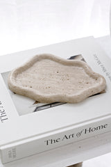 Organic Travertine Catchall Tray