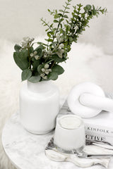 Flora Ceramic Vase – Matte White Modern Minimalist Vase