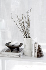Ceramic Tripod Plate Onyx