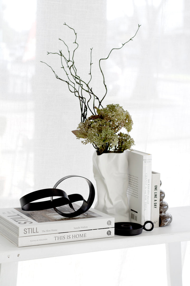 Crinkled Ceramic Vase - Large