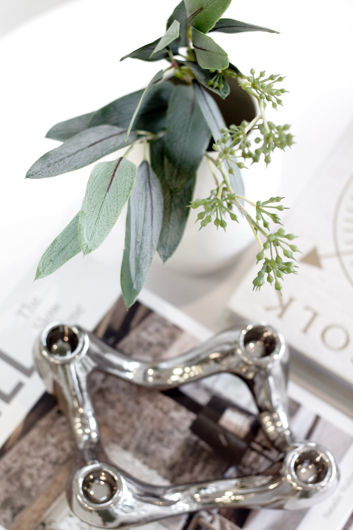 Eucalyptus Bundle, 50cm Realistic Faux Stems