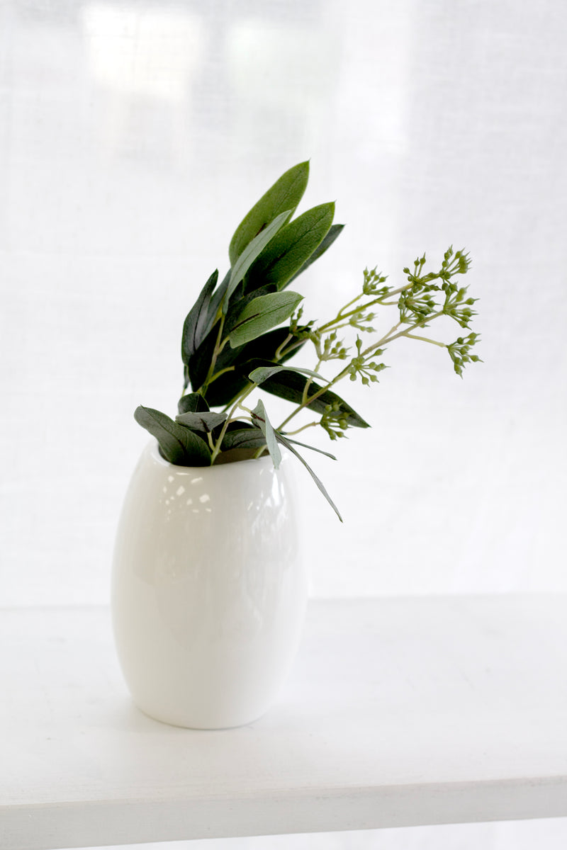 Artificial Eucalyptus Bundle – 50cm Realistic Greenery Stems