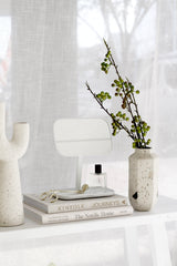 Franki Off-White Sculptural Vase – Cement Statement Vessel | Modern Minimalist Decor