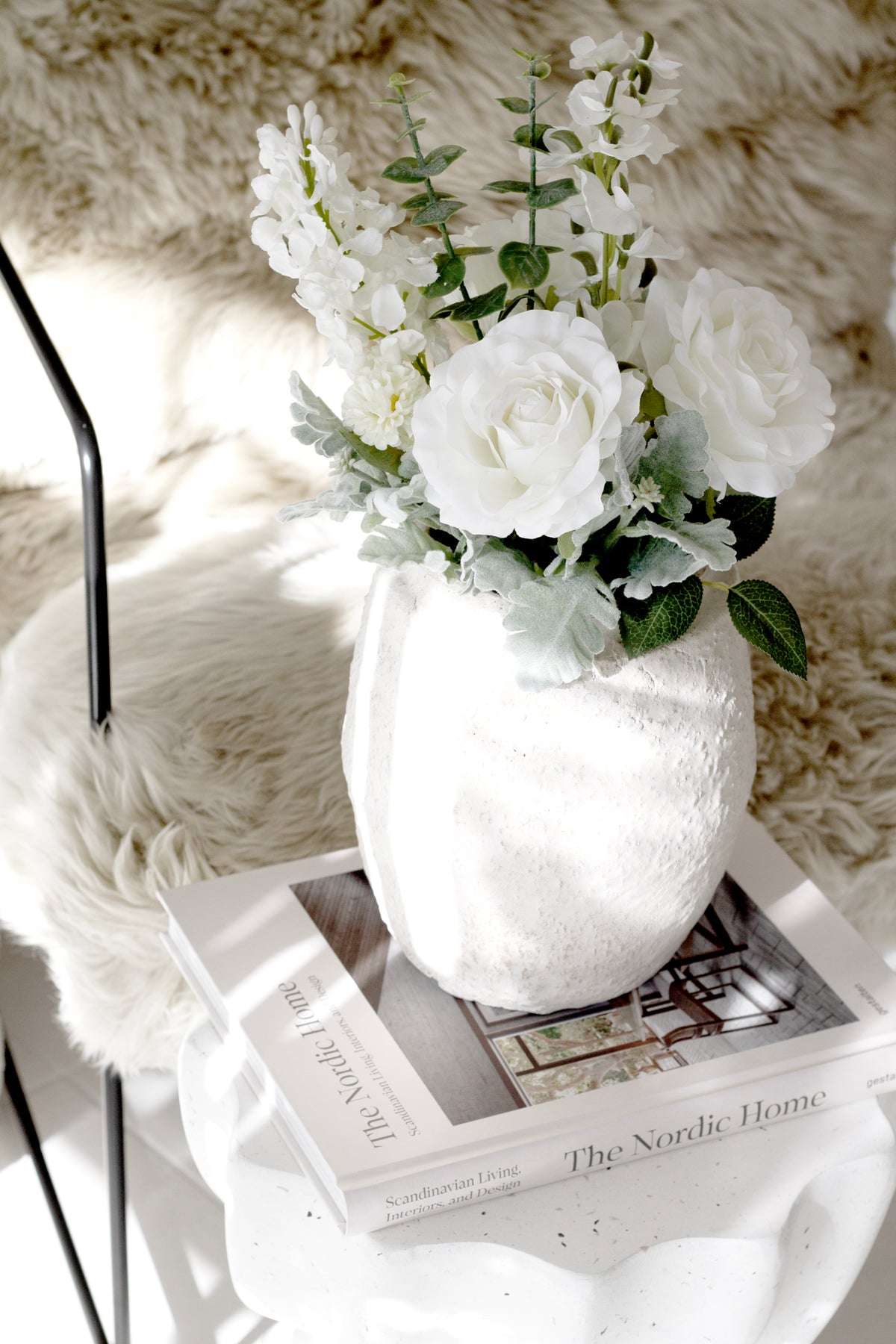 The Nordic Home page spread showing a Stockholm apartment