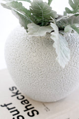 Seafoam Rustic Textured Ceramic Vase – Short or Tall | Handcrafted Coastal Decor
