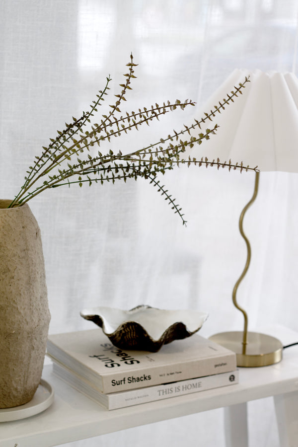 Mini Eucalyptus Pulverulenta | 81cm Faux Eucalyptus Stem with Soft Grey-Green Leaves