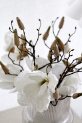 Magnolia Grandiflora Faux Stem – White (81cm)