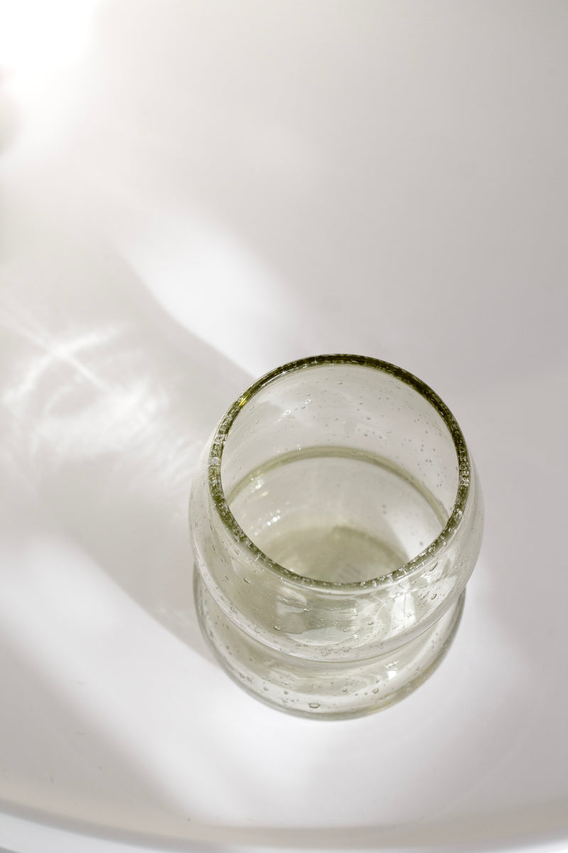 Como Tumbler – Mouth-Blown Glass in Amber & Light Amber