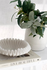 Alma Vase – Chalk Ceramic Textured Vase in Small or Medium Size