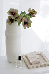 Soraya Vase in Chalk — Minimal Ceramic Vase (Small or Large)