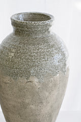 Glazed Urn Vase 47cm – Rustic Stoneware Decor for Timeless Styling