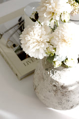 Caspian Rustic Vase – Aged Stone Look in Small or Medium Size