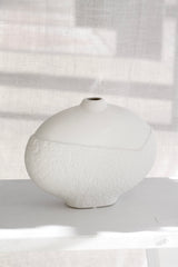 Serenity Cream Vase – Textured Ceramic Vase in Small & Large