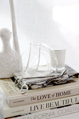 Glass Pipe Vase – Sculptural Clear Art Vase for Modern Minimal Styling