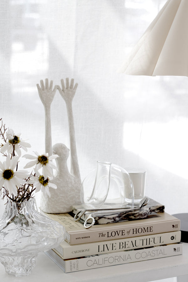 Echinacea Spray — White | Artificial Flower Stem, 50 cm