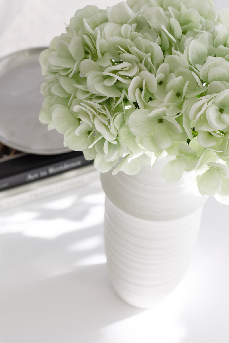 Soraya Vase in Chalk — Minimal Ceramic Vase (Small or Large)