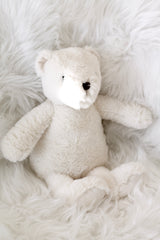Flopsy Bear – Large 35cm Plush Teddy by Lily & George | Warm White, Fawn, Metal Grey