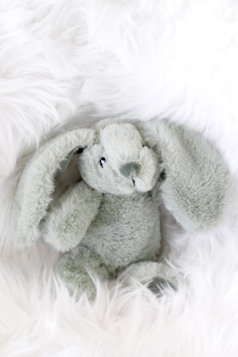Littlefoot Bunny – Jade Green Plush Rabbit by Lily & George | Soft Toy Gift for Babies & Kids