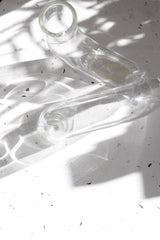 Glass Pipe Vase – Sculptural Clear Art Vase for Modern Minimal Styling